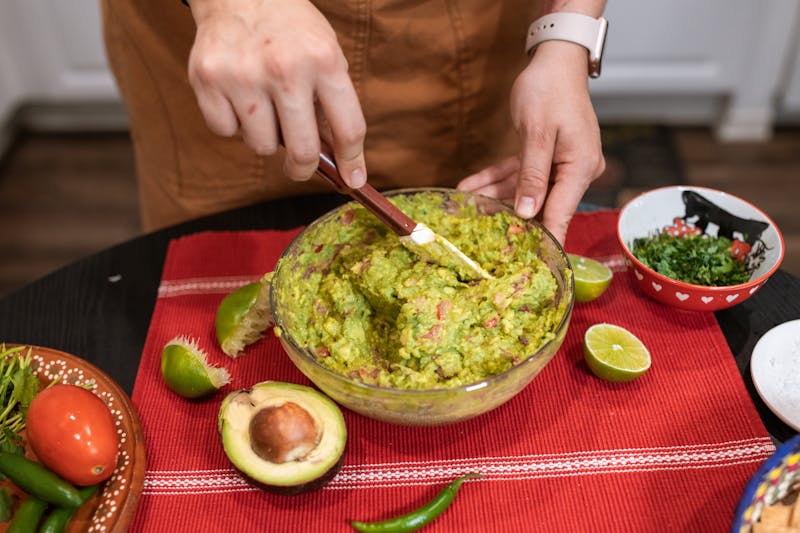 Chicken and Avocado Quesadilla with fresh guacamole